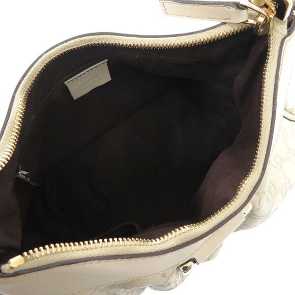 Gucci One Shoulder Bag Guccissima Abbey 190525 Leather Ivory Gold Hardware - Picture 7 of 10